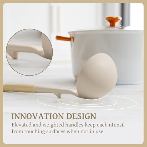Kikcoin 43 PCS Silicone Kitchen Utensils Set, Dishwasher Safe Kitchen Cooking - Image 5