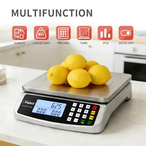 Large Food Scale 110 lb, Commercial Kitchen Scale 50kg - Image 4