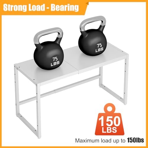 150 LBS Expandable Storage Shelves, Adjustable Metal Shelving Unit Rack - Image 3