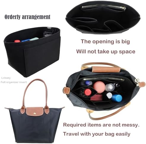 Lckaey bag Organizer Insert for longchamp le pliage organizer insert Handbags - Image 7