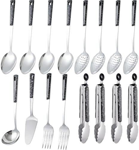 16-Piece Stainless Steel Buffet Serving Set by HAPPYKIT