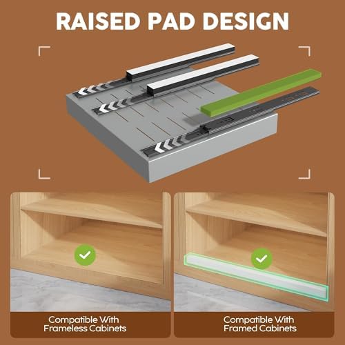 Seinloes 2 Pack Expandable Pull Out Cabinet Organizer 21"Deep - Image 2