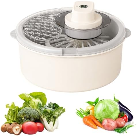 Electric Salad Spinner Fruit Vegetable Washer USB Rechargeable - Image 5