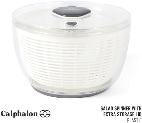 Calphalon Aero 6.3-Qt Salad Spinner & Vegetable Washer, Fruit Cleaning Bowl - Image 2
