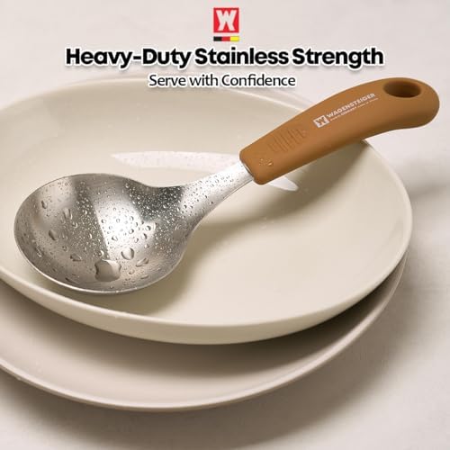 Short Stainless Steel Ladle 220mm – SUS304 Thick Deep Bowl Head - Image 2