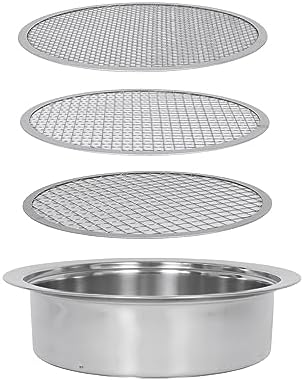 Soil Sifter for Rocks with 3 Sieve Mesh-Sifting Pan for Garden by Anbadum