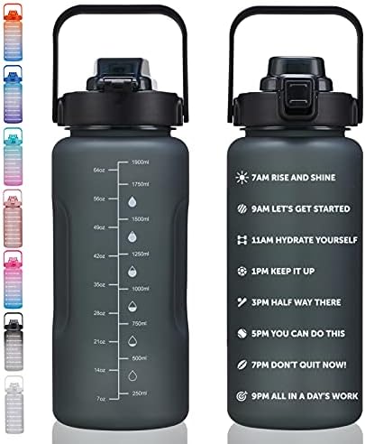ST-YIBEN 64oz, 128oz Large Motivational Water Bottle by ST-YIBEN