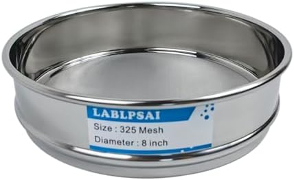 2300 Mesh Lab Sieves 8" Diameter 304 Stainless Steel Wire Cloth Test Sieve by LABLPSAI