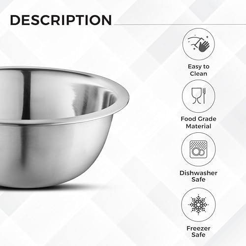 AVADOR Premium Stainless Steel Mixing Bowls, Space Saving - Image 3