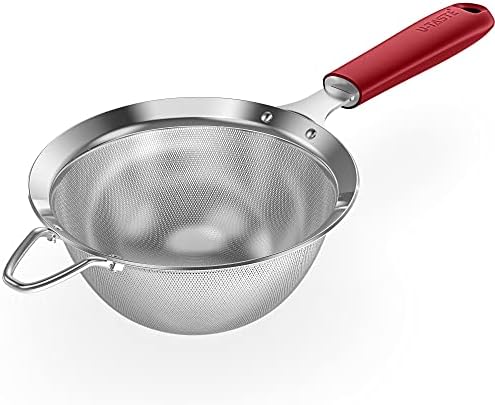 18/8 Stainless Steel Mesh Strainer: U-Taste 5.5 Inch Kitchen Fine Mesh Sieve by U-Taste