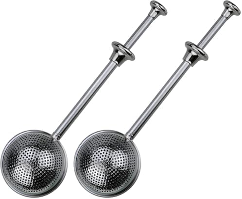 2 Pack Powder Sugar Shaker Sifter Duster Baker's Dusting Wand Dispenser by Theophorus
