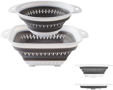 Collapsible Colander and Strainer, Silicone Strainer Colanders & Food Strainers by LogFaadCoi