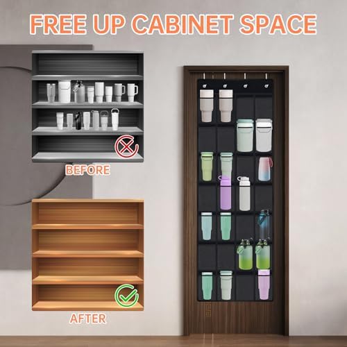 NiHome 28 Pockets Door Hanging Cup Organizer Fit - Image 3