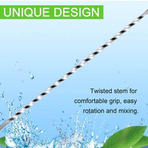 Briout Bar Spoon Cocktail Mixing Stirrers, 12” - Image 4