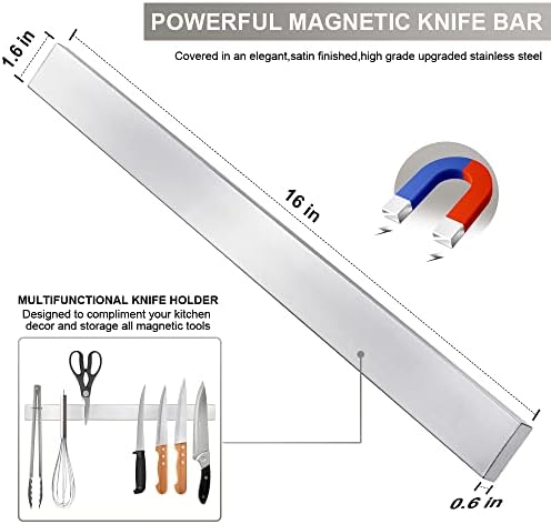 Ninonly 16 Inch Magnetic Knife Holder - Image 2