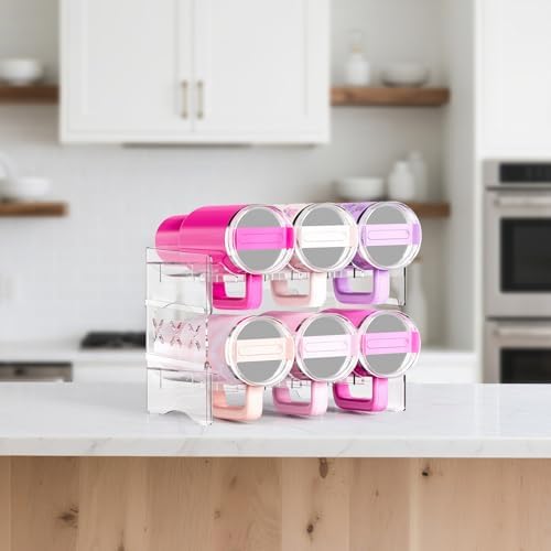 JYPS Tumbler Organizer, Acrylic Water Bottle Storage - Image 6