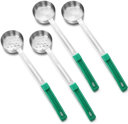 Teenyyou 4 Pcs Portion Control Serving Spoons Measuring Ladles by Teenyyou