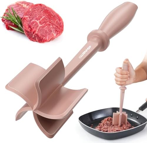 Nylon Hamburger Chopper, 5 Curve Blades Meat Masher Tool by CLUEAPOP