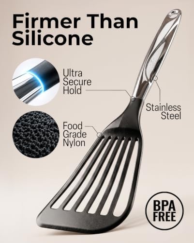 Zulay Kitchen Stainless Steel Fish Turner Spatula - Image 3