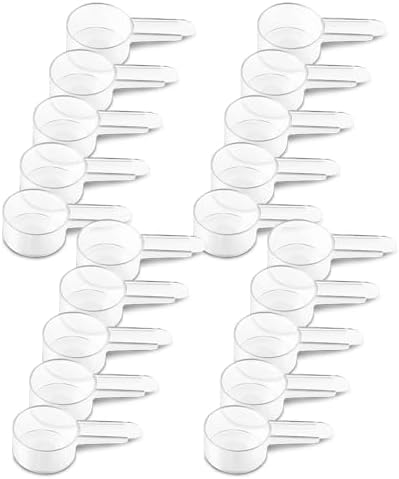 20 Pack Tablespoon Measuring Spoons, 1 Tbsp Plastic Coffee Scoops by ExistingBeauty