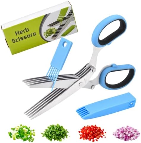 Stainless Steel Five Layer Vegetable Shears, 5 Layer Vegetable Shears，E-1PC by Unknown