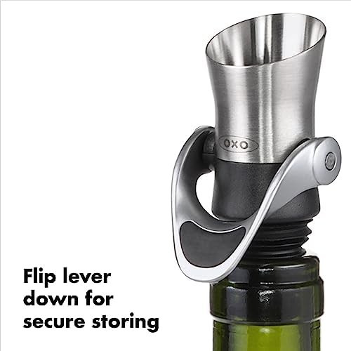 OXO SteeL Wine Stopper and Pourer - Image 6