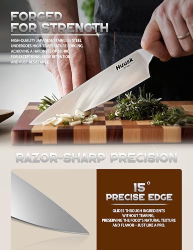 Huusk Knife Set with Block - Image 3