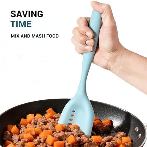 2Pack Meat Chopper Mincing Spatula, Silicone Grinder - Image 4