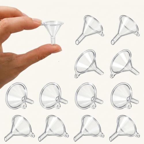 12-Pack Precision Mini Funnels, 6mm Narrow Spout, Essential Oils by Unknown