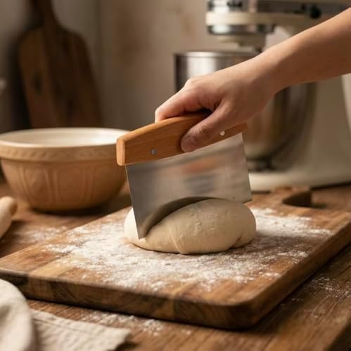 Dough Cutter, Kitchen Scraper, Food Scrapers, Bench Scraper Kitchen Tool - Image 2