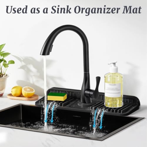 PoYang 14.6 Inch Faucet Mat for Kitchen Sink Splash Guard - Image 6