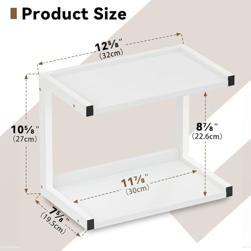 MARTY Kitchen Counter Shelf Organizer, 2 Tier Coffee Station/Bar Organizer - Image 5