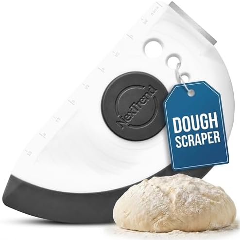 NexTrend grey 5-in-1 flexible dough and bowl scraper by NexTrend