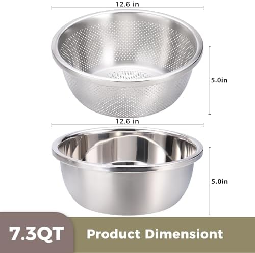 Colander and Bowl Set 7.3QT - Image 3