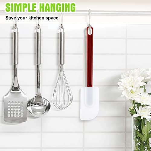 Meekoo 5 Pcs 14 Inch Rubber Spatula High Heat Resistant Silicone Spatula - Image 3