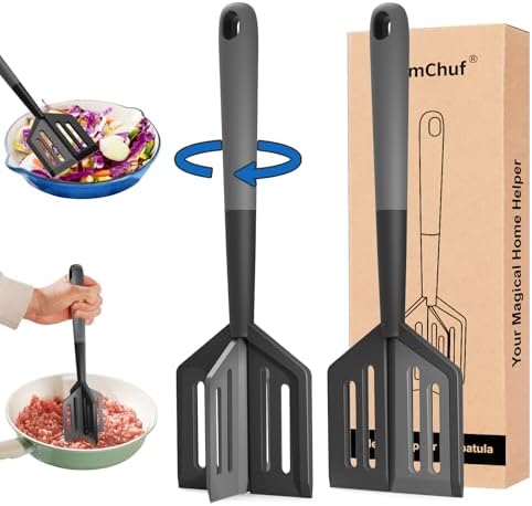 Potato Masher Meat Chopper Spatula 2-in-1, Ground Beef Chopper Tool by SanmChuf