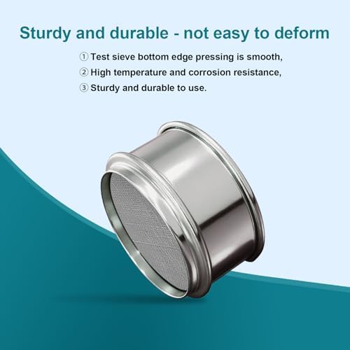 2.36" Full 304 Stainless Steel Mini Lab Sieve, 60 Mesh Sifter - Image 5