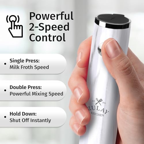 Zulay Kitchen Rechargeable Milk Frother Handheld - Image 4