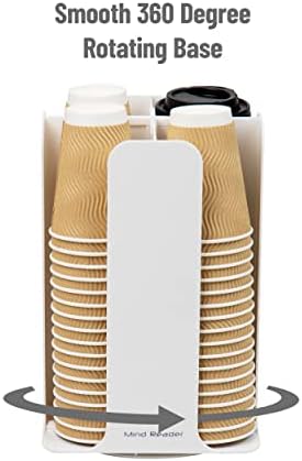 Mind Reader Cup and Lid Carousel, Countertop Org, Coffee Bar, Beverage Cup - Image 4
