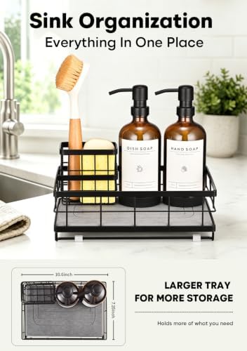 Kitchen Soap Dispenser Set, 2 Glass Dish Soap Dispensers - Image 3