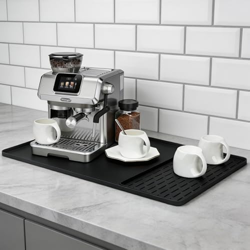Silicone Coffee Mat 24" x 16", Heat Resistant Non Slip Leak Proof by LKYLIVE