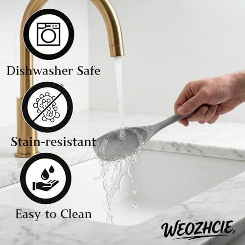 Silicone Kitchen Utensils Set, Nonstick Kitchen Utensils 446°F Heat-Resistant - Image 5