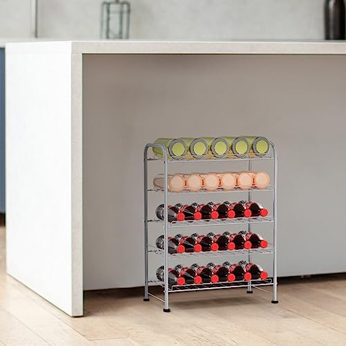 BTY 5 Tier Water Bottle Organizer Small Water Bottle Holder Stand Freestanding - Image 7