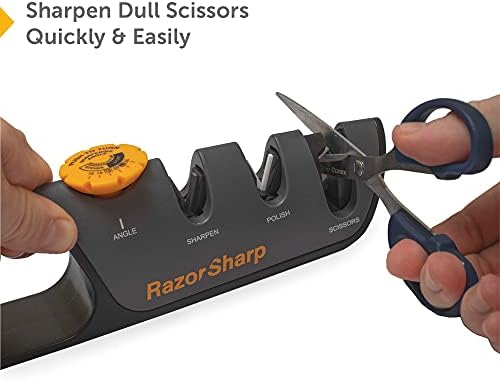 RazorSharp™ Knife & Scissor Sharpener | Adjustable 14-24 Degree Angle Guide - Image 4