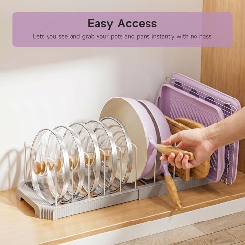 MUDEELA Pots and Pans Organizer under Cabinet - Image 7