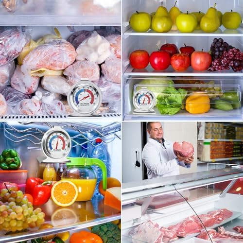 12 Pack Refrigerator Freezer Thermometer Large Dial Fridge Thermometer - Image 7