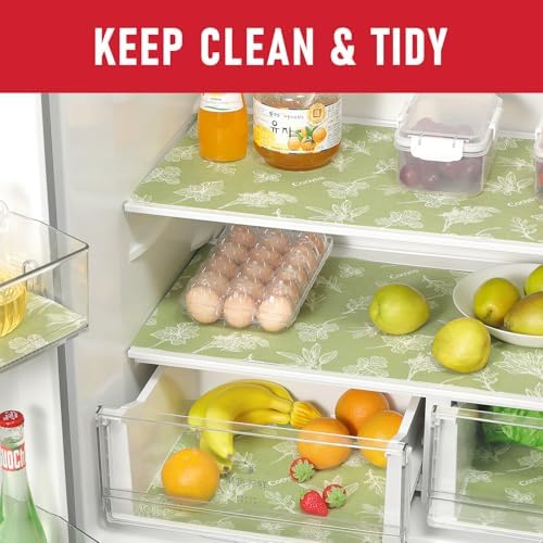 Cooyes Large Fridge Liners for Refrigerator, 17.7" × 360", Drawer & Shelf - Image 2