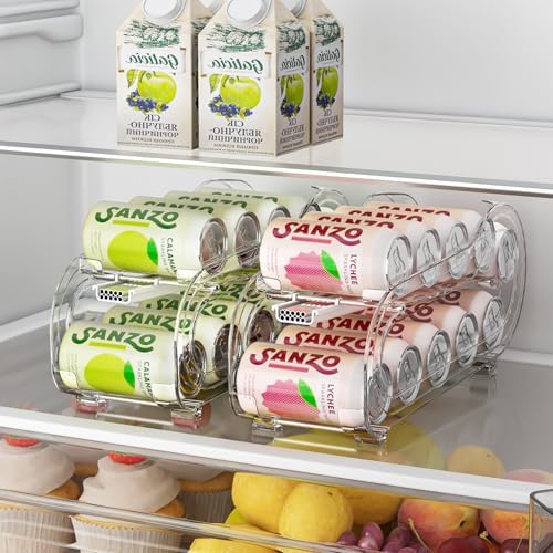 Drink Organizer for Fridge, Soda Can Organizer Dispenser for Refrigerator by GoldOath