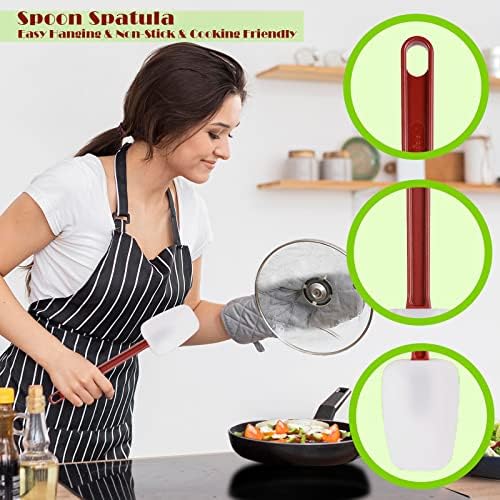Commercial Silicone Spatula Set, High Heat Spatula + Spoonula 16 Inches - Image 6