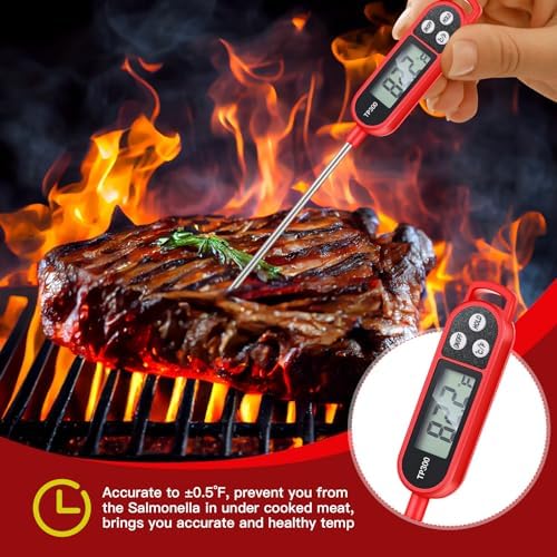 Copkim 6 Pcs Food Thermometer Instant Read Probe BBQ - Image 6